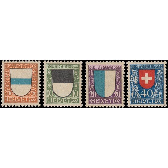 Suiza Switzerland 188/91 1922 Pro juventud MNH Suiza Switzerland 188/91 1922 Pro juventud MNH