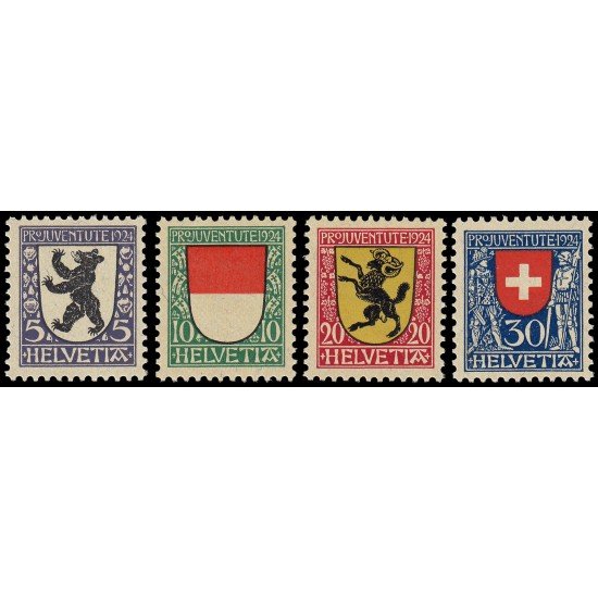 Suiza Switzerland 214/17 1924 Pro Juventud MNH Suiza Switzerland 214/17 1924 Pro Juventud MNH