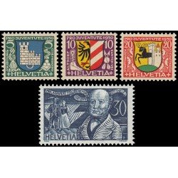 Suiza Switzerland 246/49 1930 Pro juventud Escudos de Villas y Efigies MNH Suiza Switzerland 246/49 1930 Pro juventud Escudos de Villas y Efigies MNH