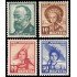 Suiza Switzerland 354/57 1940 Pro juventud Gottfried Keller MH