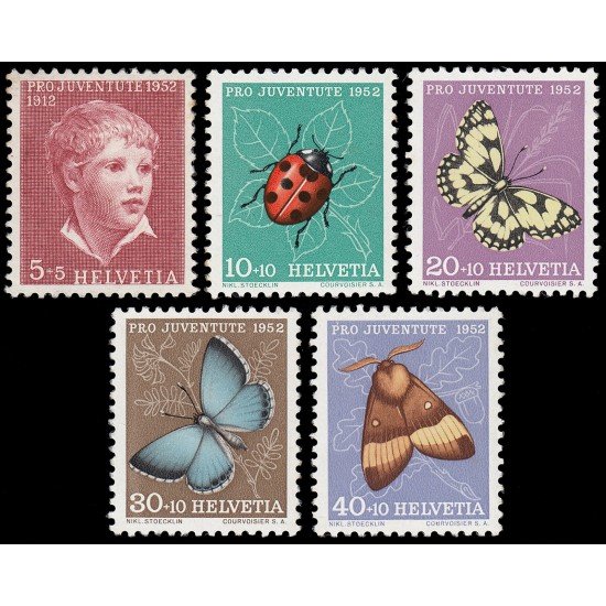 Suiza Switzerland 526/30 1952 Pro juventud MNH Suiza Switzerland 526/30 1952 Pro juventud MNH
