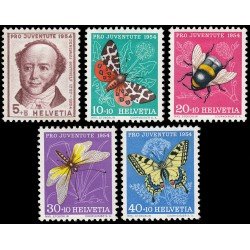 Suiza Switzerland 553/57 1954 Pro juventud Jeremias Gotthelf MH Suiza Switzerland 553/57 1954 Pro juventud Jeremias Gotthelf MH