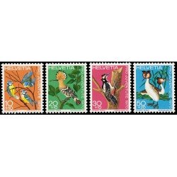 Suiza Switzerland 868/71 1970 Pro juventud Aves MNH Suiza Switzerland 868/71 1970 Pro juventud Aves MNH