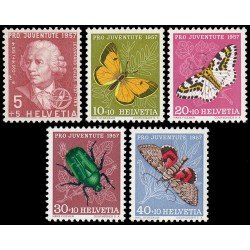 Suiza Switzerland 597/01 1957 Pro juventud Leonhard von Euler MH Suiza Switzerland 597/01 1957 Pro juventud Leonhard von Euler MH