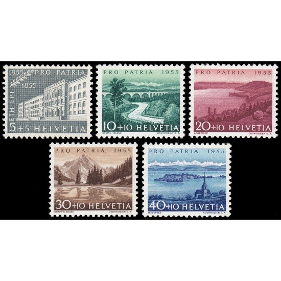 Suiza Switzerland 562/66 1955 Pro patria MH