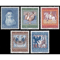Suiza Switzerland 747/51 1965 Pro patria Padre Theodosius Florentini MNH Suiza Switzerland 747/51 1965 Pro patria Padre Theodosius Florentini MNH