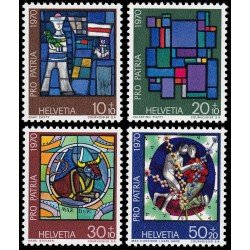 Suiza Switzerland 857/60 1970 Pro patria Arte y trabajo artesanal MNH Suiza Switzerland 857/60 1970 Pro patria Arte y trabajo artesanal MNH