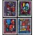 Suiza Switzerland 878/81 1971 Pro patria Pinturas sobre vidrio en el arte sacro MNH