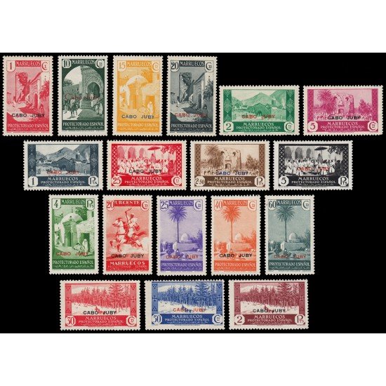 Cabo Juby 67/84 1935/36 Sellos de Marruecos Protectorado Español MNH