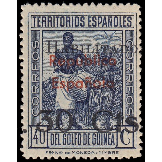 Guinea Española 253v 1937/38 Variedad MNH Guinea Española 253v 1937/38 Variedad MNH