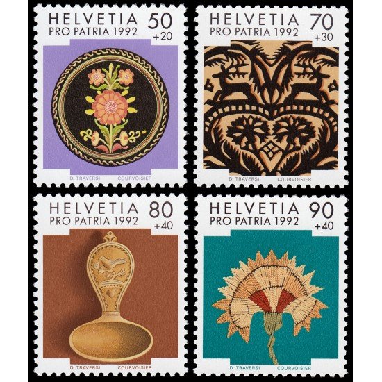 Suiza Switzerland 1399/02 1992 Pro patria 700 Años de arte y cultura MNH Suiza Switzerland 1399/02 1992 Pro patria 700 Años de arte y cultura MNH