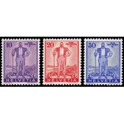 Suiza Switzerland 286/88 1936 Sobretasa en beneficio de la defensa nacional MNH Suiza Switzerland 286/88 1936 Sobretasa en beneficio de la defensa nacional MNH