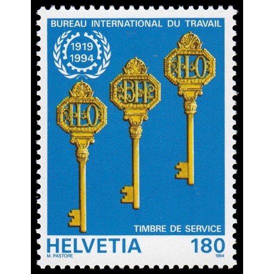 Suiza Switzerland Servicios 468 1994 25 aniv. Oficina Internacional de Trabajo MNH Suiza Switzerland Servicios 468 1994 25 aniv. Oficina Internacional de Trabajo MNH