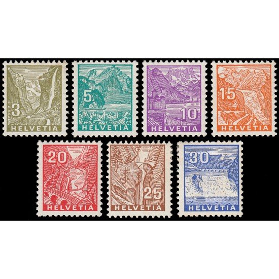 Suiza Switzerland 271/77 1934 Paisajes MH Suiza Switzerland 271/77 1934 Paisajes MH