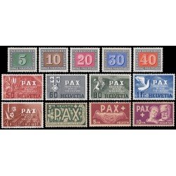 Suiza Switzerland 405/17 1945 Serie de la paz MH Suiza Switzerland 405/17 1945 Serie de la paz MH