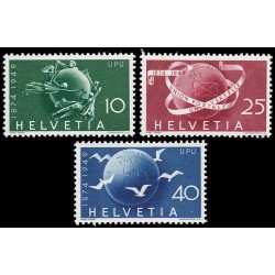 Suiza Switzerland 474/76 1949 75 aniv. Unión Postal Universal U.P.U. MH Suiza Switzerland 474/76 1949 75 aniv. Unión Postal Universal U.P.U. MH