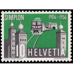 Suiza Switzerland 573 1956 50 aniv. del tunel de Simplon MH Suiza Switzerland 573 1956 50 aniv. del tunel de Simplon MH