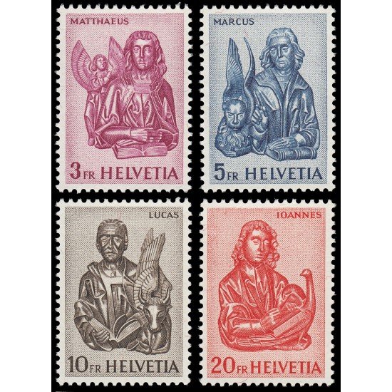 Suiza Switzerland 660C/60F 1961 Evangelistas MNH