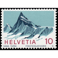Suiza Switzerland 775 1966 Alpes suizos Montaña Finsteraarhorn MNH Suiza Switzerland 775 1966 Alpes suizos Montaña Finsteraarhorn MNH