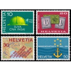 Suiza Switzerland 811/14 1968 Aniversarios MNH Suiza Switzerland 811/14 1968 Aniversarios MNH