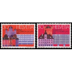 Suiza Switzerland 956/57 1974 Centenario U.P.U. Unión Postal Universal MNH Suiza Switzerland 956/57 1974 Centenario U.P.U. Unión Postal Universal MNH