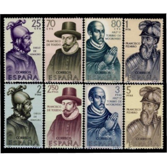 España Spain 1622/29 1964 Forjadores de América MNH España Spain 1622/29 1964 Forjadores de América MNH