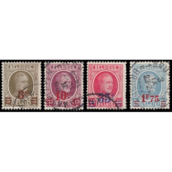 Bélgica 245/48 1927 Sellos de 1921-27 Alberto I Usados Bélgica 245/48 1927 Sellos de 1921-27 Alberto I Usados