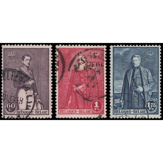 Bélgica 302/04 1930 Centenario de la Independencia Usados Bélgica 302/04 1930 Centenario de la Independencia Usados