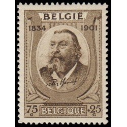 Bélgica 385 1934 Centenario del nacimiento del compositor Peter Benoit MNH Bélgica 385 1934 Centenario del nacimiento del compositor Peter Benoit MNH