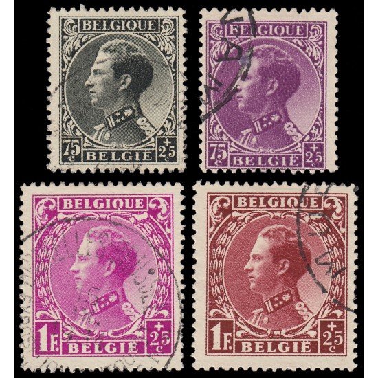 Bélgica 390/93 1934 En pro de los minusválidos de guerra Efigie de Leopoldo III Usados Bélgica 390/93 1934 En pro de los minusválidos de guerra Efigie de Leopoldo III Usados