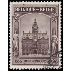 Bélgica SH procedente de hojita HB 5 1936 Exposición Filatélica de Borgerhout Usado