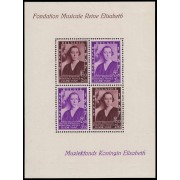 Bélgica HB 7 1937 Fundación musical Reina Elisabeth MNH