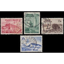 Bélgica 484/87 1938 Exposición de Lieja Edificios Paisajes Usados Bélgica 484/87 1938 Exposición de Lieja Edificios Paisajes Usados