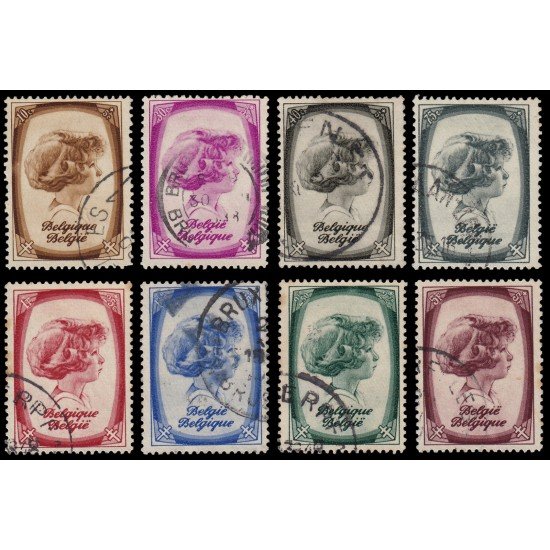 Bélgica 488/95 1938 Efigie del príncipe Alberto de Lieja Usados Bélgica 488/95 1938 Efigie del príncipe Alberto de Lieja Usados