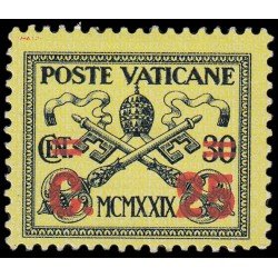Vaticano 39 1931 Conciliación Escudo Papal con sobrecarga MH Vaticano 39 1931 Conciliación Escudo Papal con sobrecarga MH