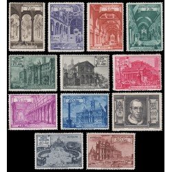 Vaticano 140/49 +11/12 Expres 1949 Iglesias y Basílicas Romanas MH Vaticano 140/49 +11/12 Expres 1949 Iglesias y Basílicas Romanas MH