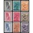 Vaticano Aéreo 24/32 1956 La Anunciación Ángel Sombras MNH