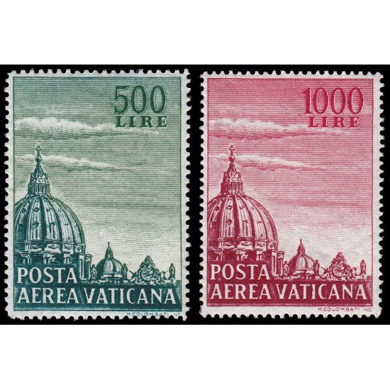 Vaticano Aéreo 33/34 1958 Iglesia de San Pedro MH Vaticano Aéreo 33/34 1958 Iglesia de San Pedro MH