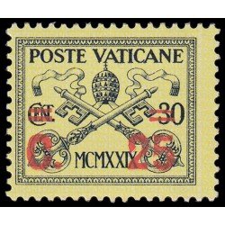 Vaticano 39 1931 Conciliación Escudo Papal con sobrecarga MNH Vaticano 39 1931 Conciliación Escudo Papal con sobrecarga MNH