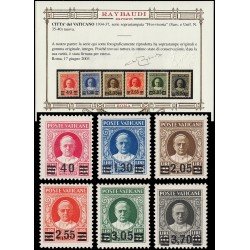 Vaticano 60/65 1934 Provisoria Pio XI MNH Vaticano 60/65 1934 Provisoria Pio XI MNH