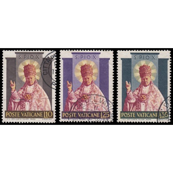 Vaticano 200/02 1954 Canonización de Pío X Usados Vaticano 200/02 1954 Canonización de Pío X Usados