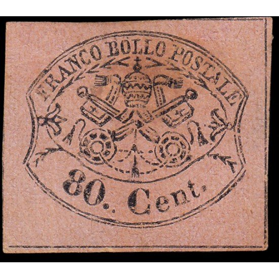 Vaticano 18 1867 Escudo MH Vaticano 18 1867 Escudo MH