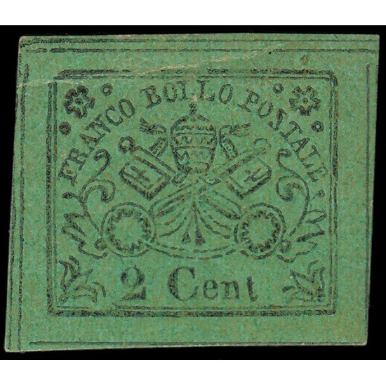 Vaticano 12 1867 Escudo MH Vaticano 12 1867 Escudo MH