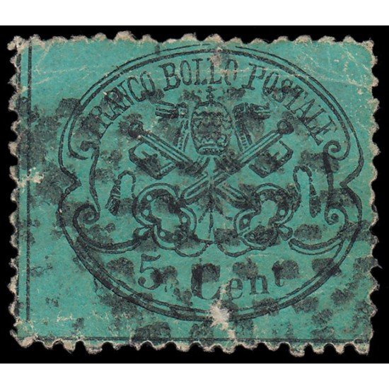 Vaticano 21 1868 Escudo Usado Vaticano 21 1868 Escudo Usado