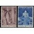 Vaticano 161/62 1951  Pio XII y basílica MNH