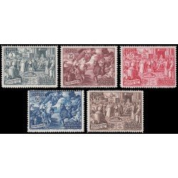 Vaticano 167/71 1951 XV Cent. Concilio Calcedonia MNH Vaticano 167/71 1951 XV Cent. Concilio Calcedonia MNH
