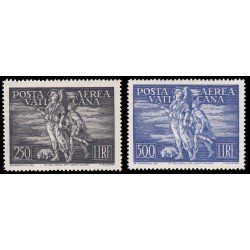 Vaticano Aéreo 16/17 1948 Toby y el Arcángel Rafael MNH Vaticano Aéreo 16/17 1948 Toby y el Arcángel Rafael MNH