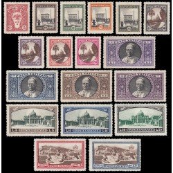 Vaticano 44/59 + Expres 3/4 1933 Papa Pio XI St. Plaza San Pedro Catedral MH Vaticano 44/59 + Expres 3/4 1933 Papa Pio XI St. Plaza San Pedro Catedral MH