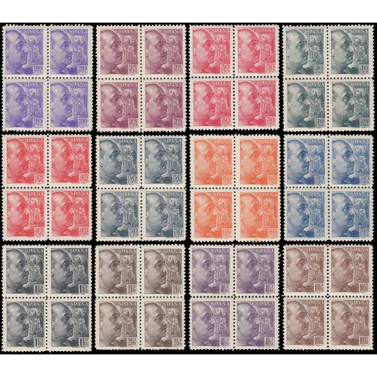 España Spain 867/78 1939 General Franco Sanchez BL.4 MNH España Spain 867/78 1939 General Franco Sanchez BL.4 MNH