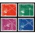 Suiza Switzerland 517/20 1952 Centenario del Servicio de telecomunicaciones MNH